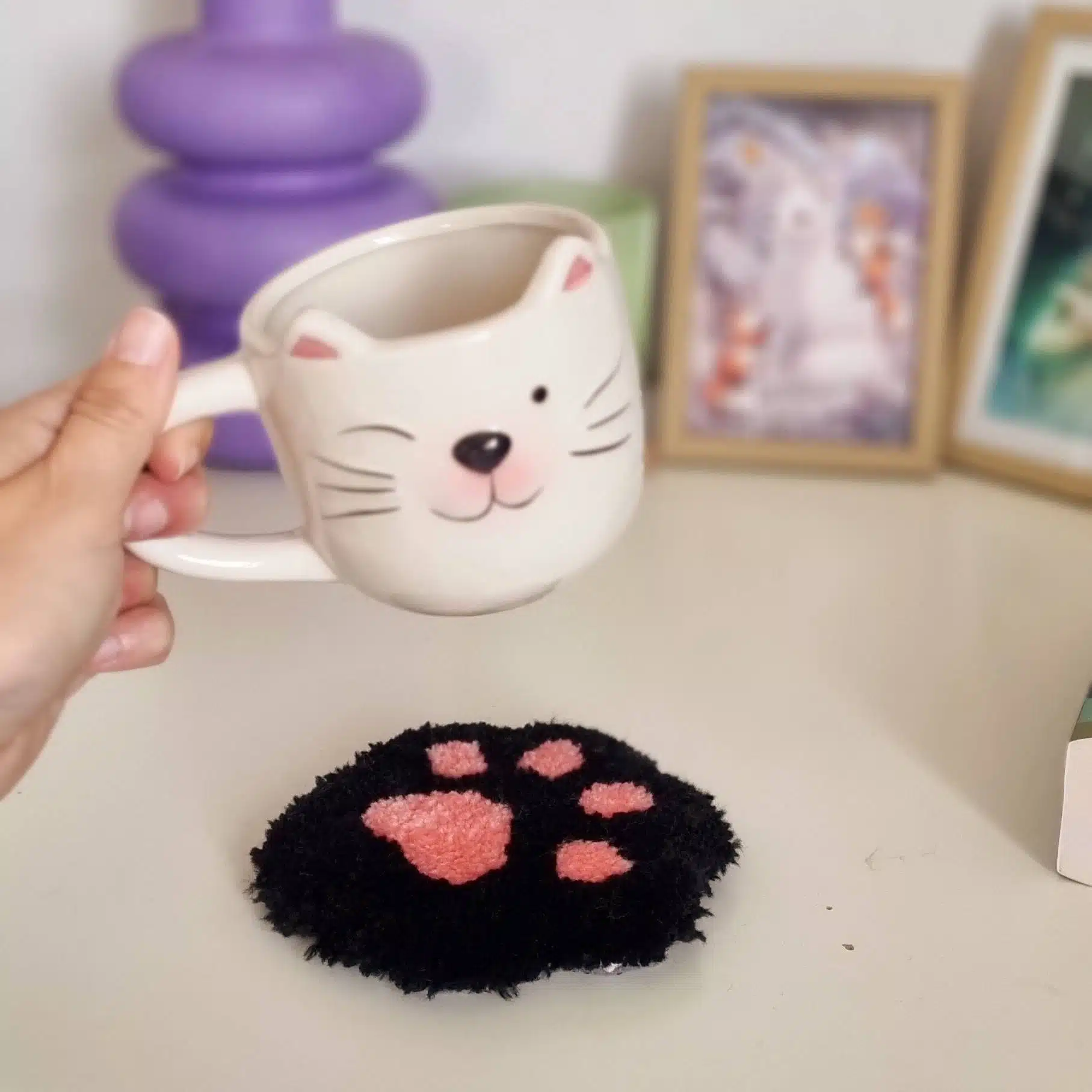 Dessous de tasse "Patoune"