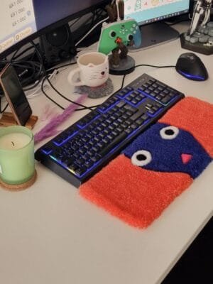 Tapis repose poignet clavier Pikmin Bleu