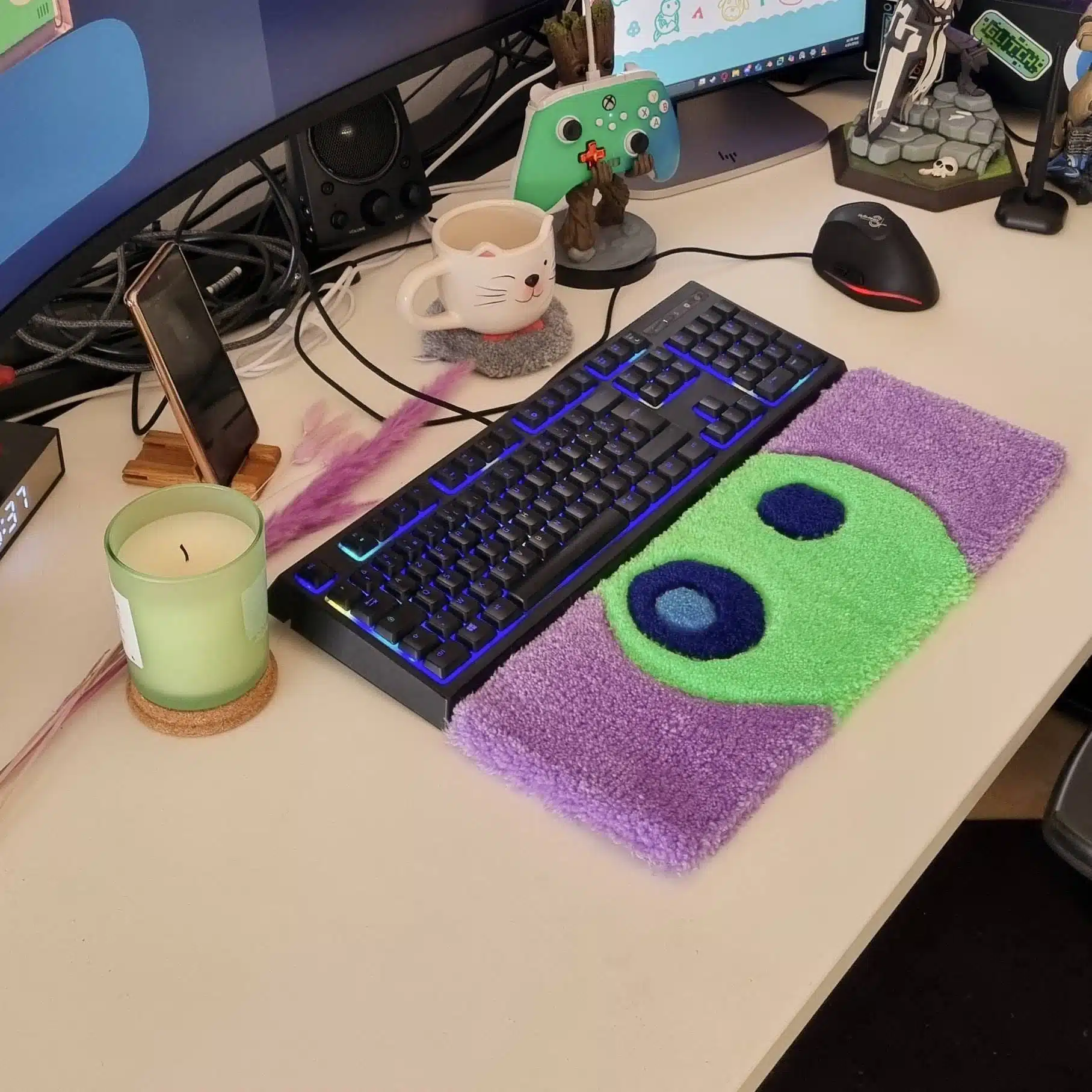 Tapis repose poignet clavier Pikmin Luisant
