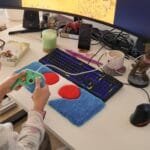 Tapis repose poignet clavier Pikmin Blanc