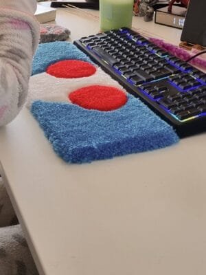 Tapis repose poignet clavier Pikmin Blanc